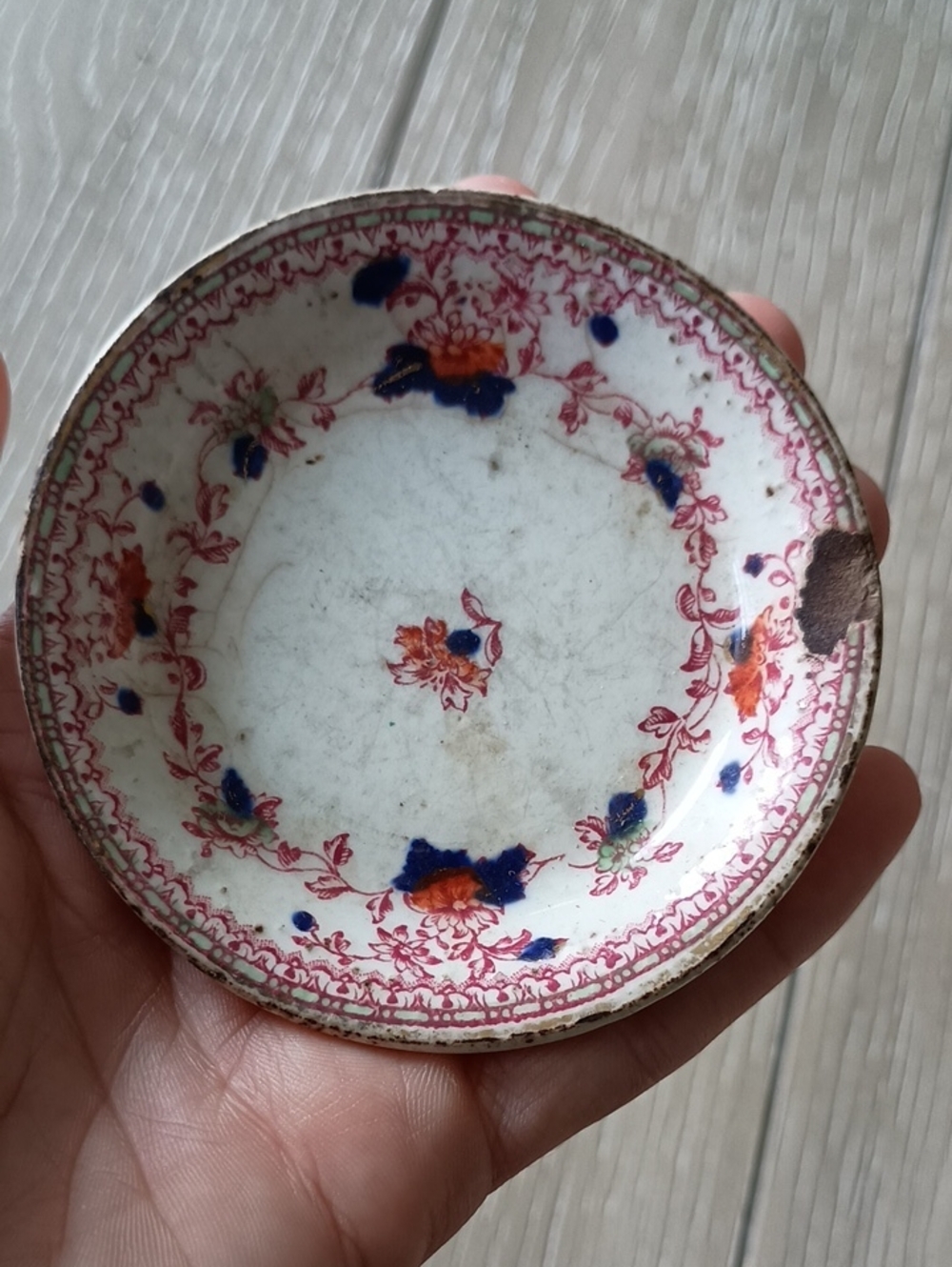 Antique Haley J &C Meakin England Imari Ceramic Saucer